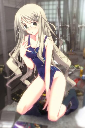 The original artwork of Yua from Chaos;Head NoaH